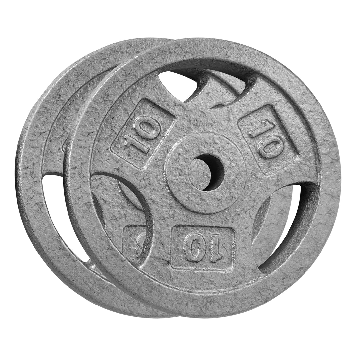 1-Inch Cast Iron Weight Plate for Strength Training & Weightlifting,Cast Iron Weights Multiple Weights Available 2 x 10 Lbs