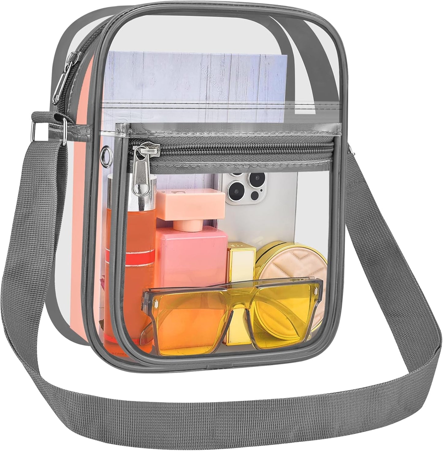 USPECLARE Clear Purse - Stadium Approved Clear Messenger Bag for Men & Women | Durable & Stylish