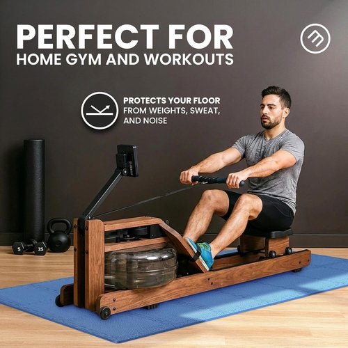 Bemaxx Gym Mats Set - 18 Pcs EVA Interlocking Foam Tiles for Home Workout | 18 Sq Ft Protective Flooring