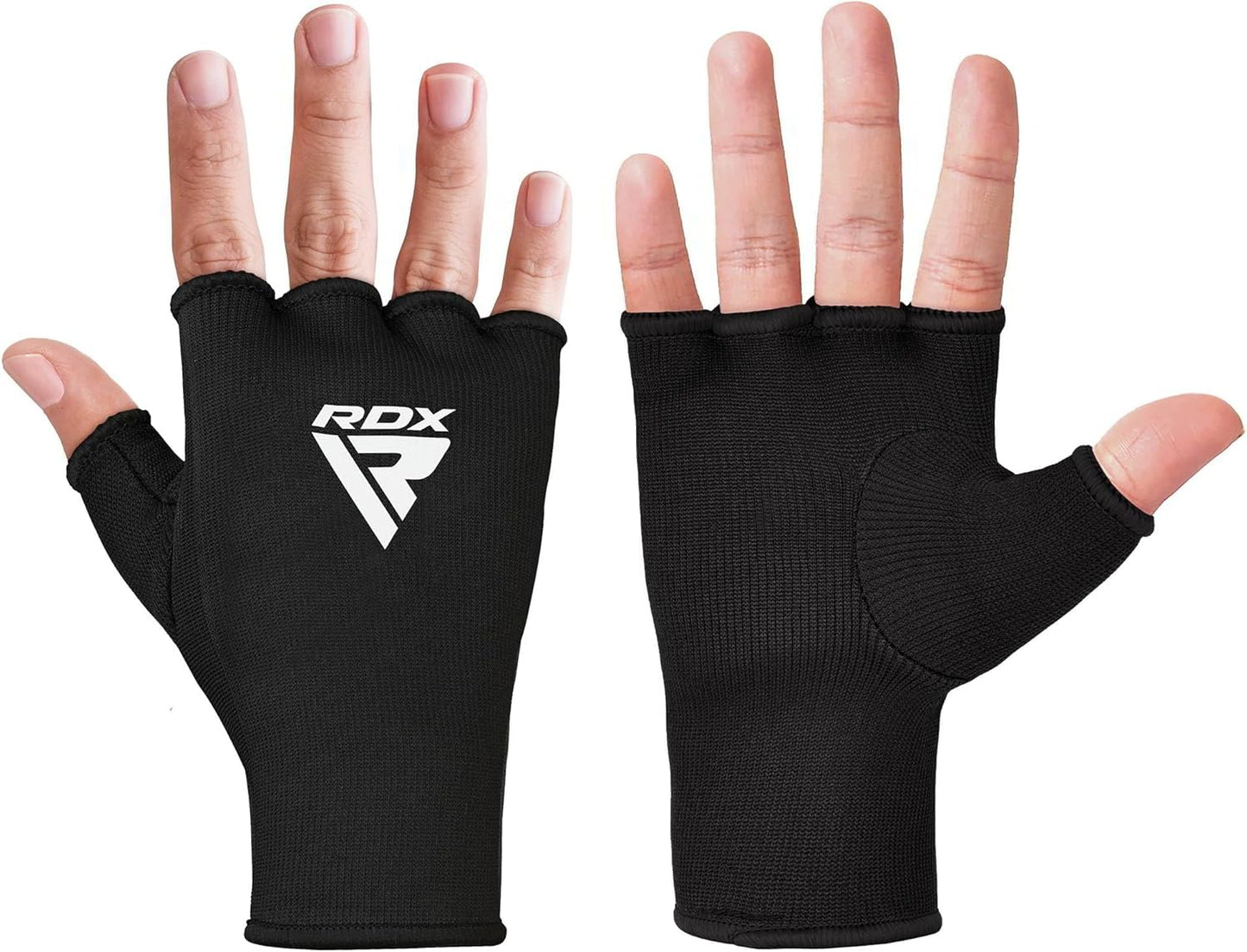 RDX Boxing Hand Wraps - Half Finger Inner Gloves for Men & Women | Elasticated Fist Protection for MMA & Kickboxing