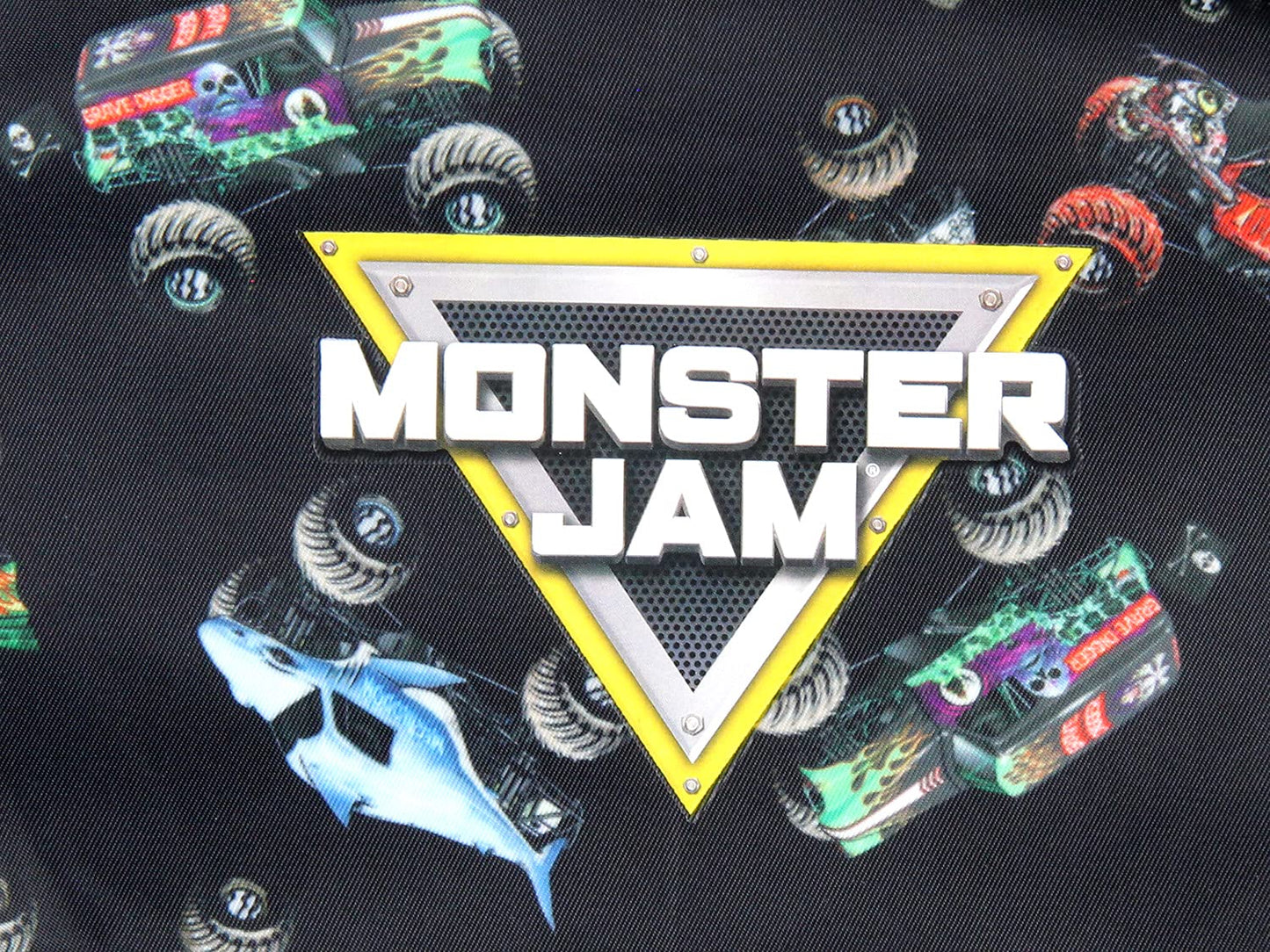 INTIMO Monster Jam Trucks Dragon Zombie Grave Digger Megalodon All Over Print Backpack 16"