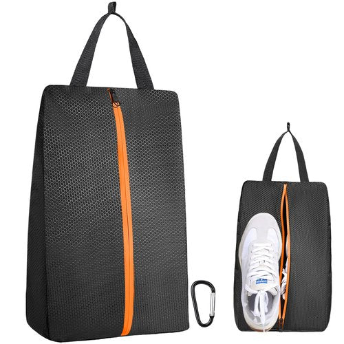 TOBWOLF Smell Proof Shoe Cleat Bag, Waterproof Golf Shoes Bag with Zipper and Handle for Packing in Suitcase, Sport Shoes Storage Bags for Travel, Running, Gym, Soccer, Car Shoe Organizer
