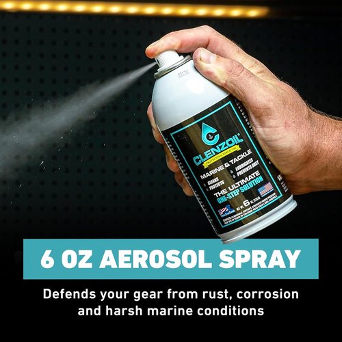 CLENZOIL Marine & Tackle Fishing Gear Oil Lubricant - Perfect for Reels, Motors & Downriggers - Easy Application