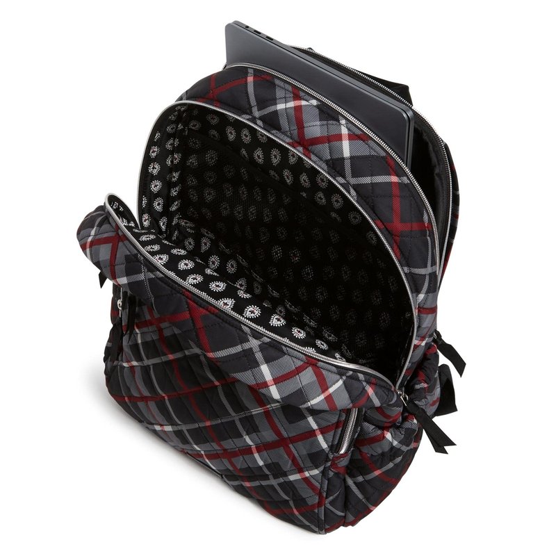 Vera Bradley Women's Performance Twill Campus Backpack, Paris Plaid, One Size