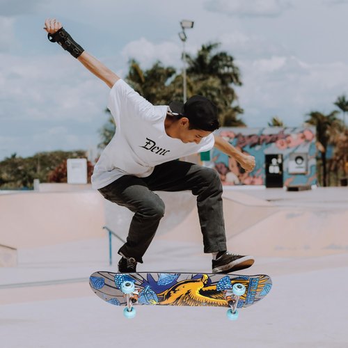 Tony Hawk 31 inch Skateboard, Tony Hawk Signature Series 3, 9-ply Maple Deck Skateboard for Cruising, Carving, Tricks and Downhill, Diamond Hawk