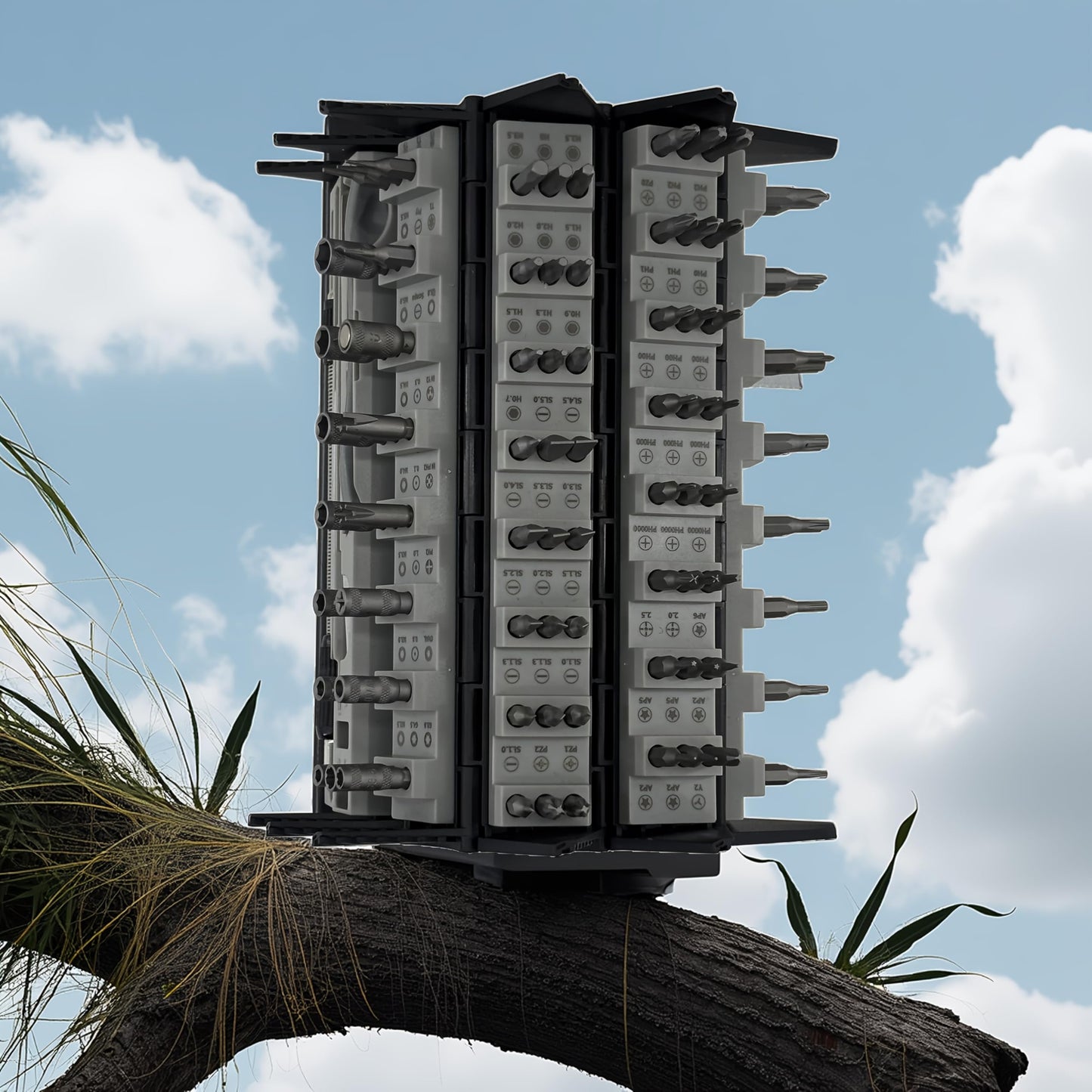 YitaiIns Mini Screwdriver Set 126 Magnetic CR-V Bits with Mechanical Reel Design, Ergonomic Anti-Slip Handle, Precision Tools for Laptops, Phones, Game Consoles, Watches, and Electronics