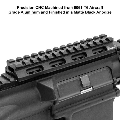 Leapers MT-RSX20MOA Inc., UTG Super Slim 20 MOA Elevated Picatinny Mount, 13 Slot, Black
