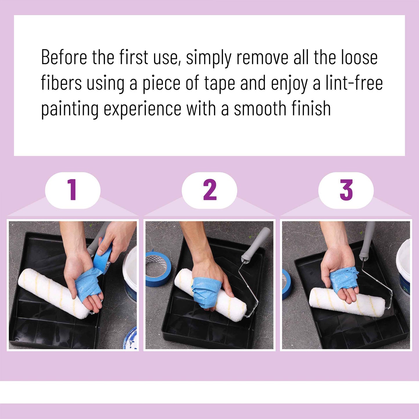 Bates- Paint Roller Covers, 9", Pack of 10, Covers for Paint Rollers 9 Inch, 9 Inch Paint Roller Covers, Paint Roller Cover, Paint Roller Covers 9 Inch, Large Paint Roller Covers