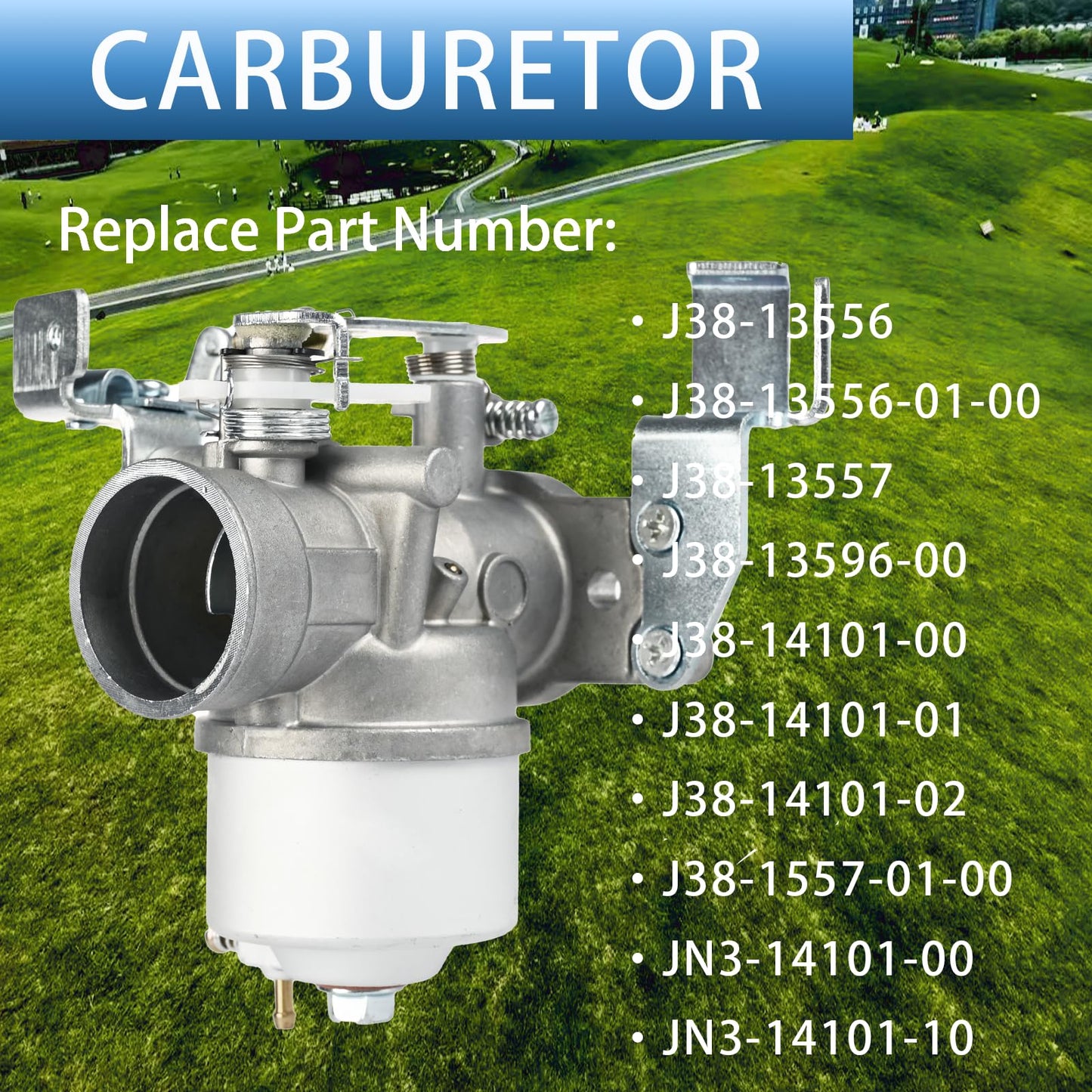 PEIYAPARTSGO Carburetor for Yamaha G2 G5 G8 G9 G11 1985-1995 4-Cycle/Stroke Gas Golf Cart, Replace OE J38-14101-00 J38-14101-01 J38-14101-02