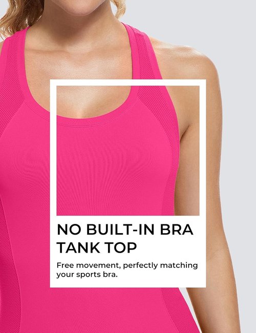 MathCat Racerback Workout Tank Tops for Women - Seamless Muscle Design | Sizes XS-L