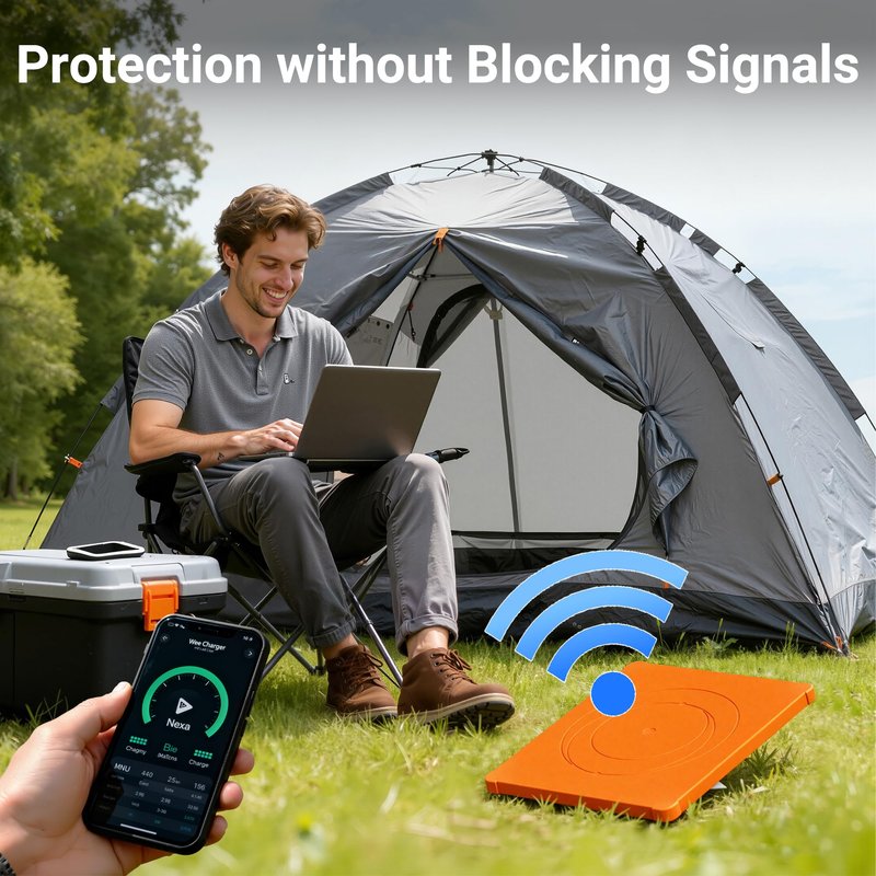 DAIERTEK Starlink Mini Silicone Case - Orange Protective Cover, Waterproof & Anti-Scratch Accessories for Starlink Mini Satellite Dish (Ideal for Roof, Car, RV Camping)