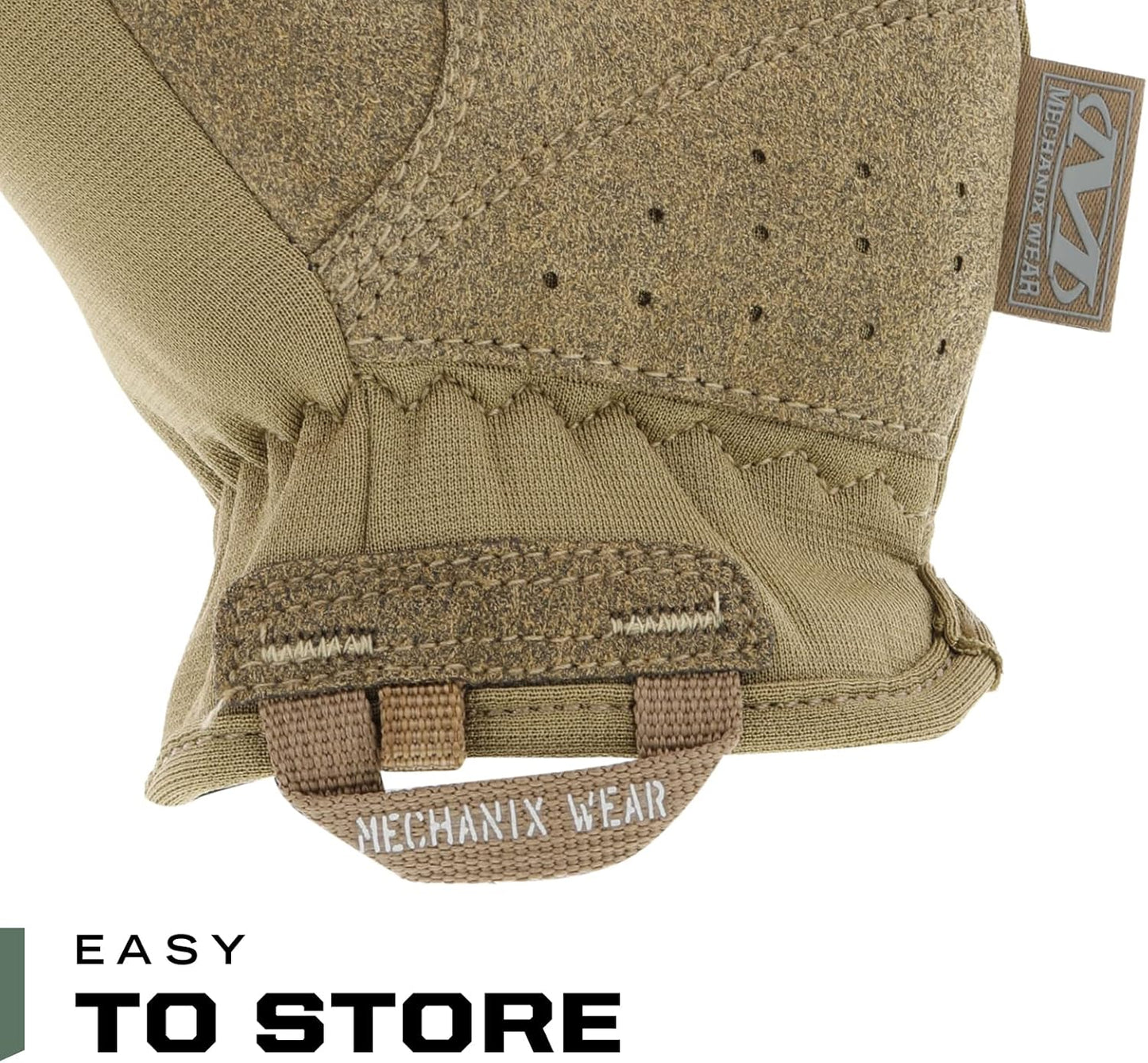 Mechanix Wear FastFit Tactical Gloves - Durable Touchscreen Safety Gloves for Men | Flexible Grip, Brown, Large