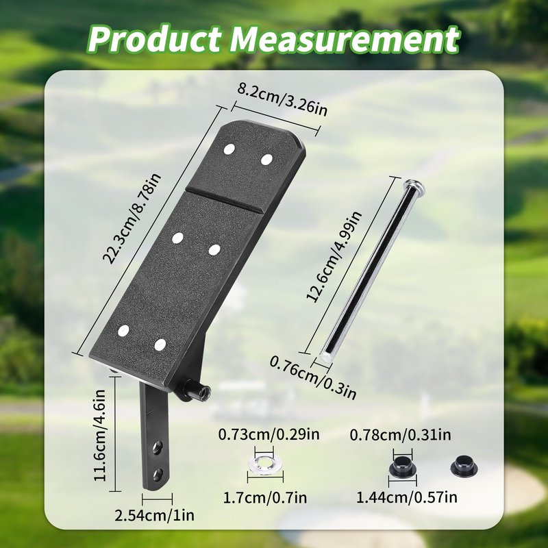 10L0L Golf Cart Accelerator & Brake Pedal Pad Kit Compatible with EZGO TXT G&E Golf Cart Models, OEM# 25799-G01, 25799-G03