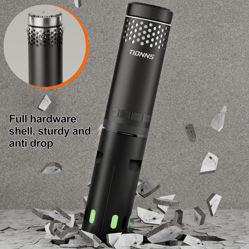 TIDNNS Camping Lights Rechargeable, Detachable Camping Lantern with Stand, Telescopic Waterproof Camp Lamp, Magnetic Work Hanging Light, LED Tent Flashlights for Emergency (Black- Upgraded)