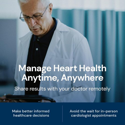 KardiaMobile EKG Monitor - FDA-Cleared, Bluetooth Enabled, Portable Card-Sized Heart Monitor | No Subscription Needed