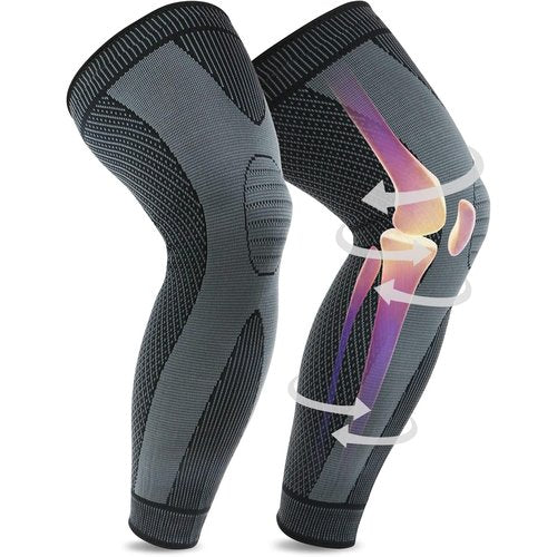 beister Full Leg Sleeve, Knee Braces for Knee Pain Women & Men, Knee Compression Sleeves, Knee Support for Meniscus Tear, ACL, Arthritis, Joint Pain Relief,Sport (Pair)