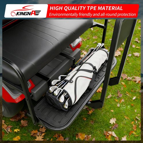 Kingna Floor Mats Compatible with GTW Mach1 Golf Cart TPE All Weather Rear Foot Platform Back Step Rear Step Accessories