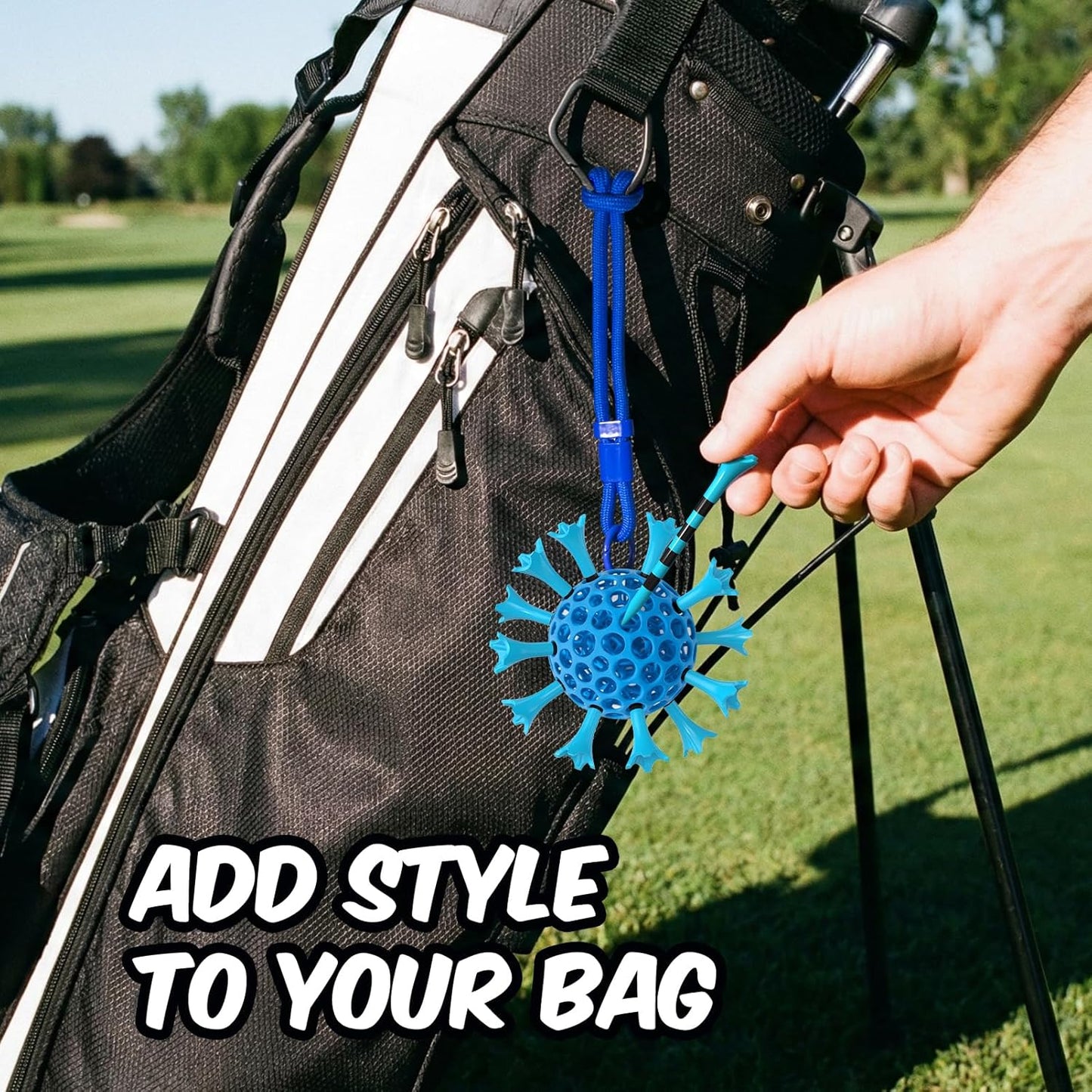 Skiennix Golf Tees - Durable Plastic Design for Enhanced Stability | 60/100 Pack, 2-3/4" or 3-1/4"
