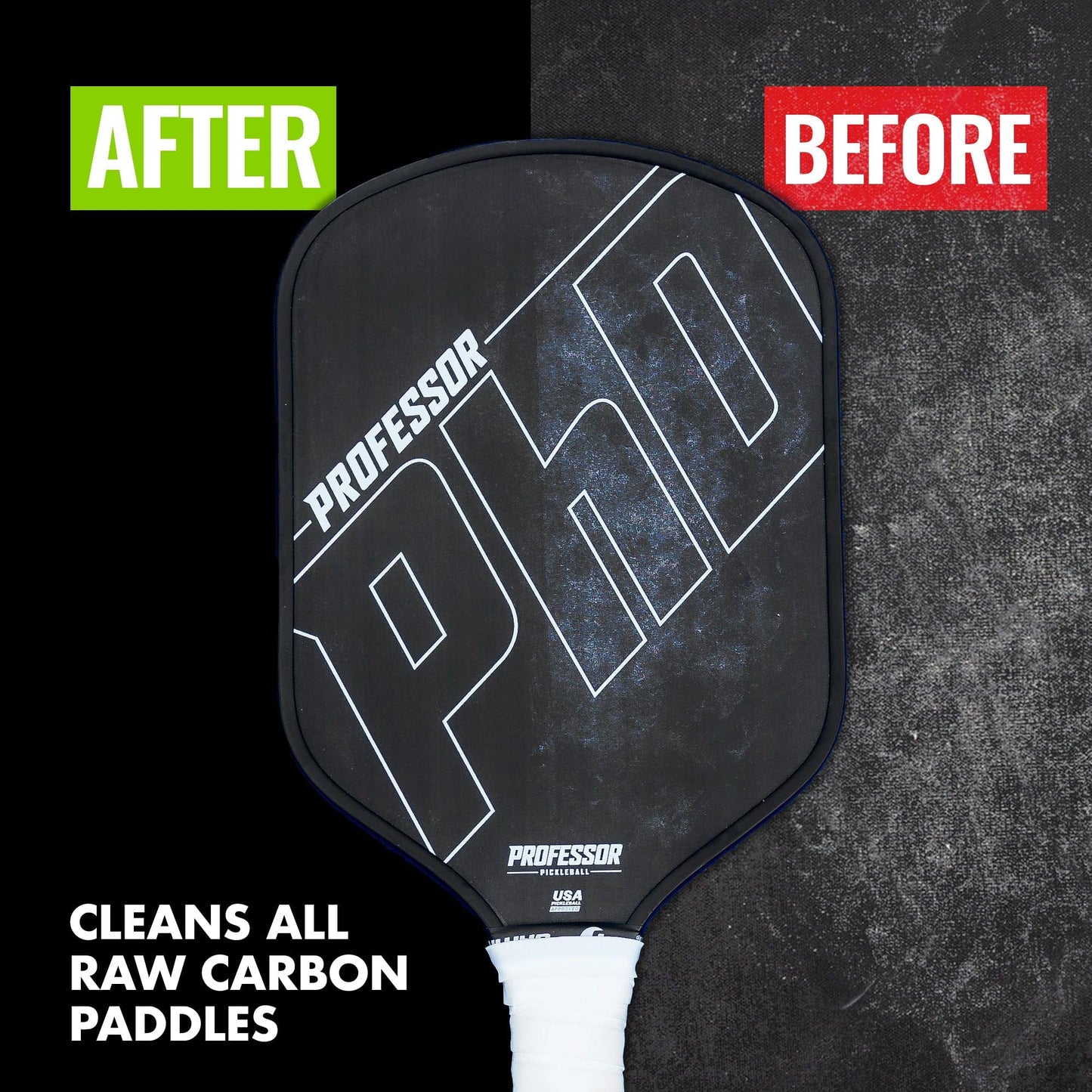 Carbon Cleaner, Premium Pickleball Paddle Eraser for Raw Carbon Fiber Paddles, Effortless Residue Removal, Quick & Effective, Eliminates Ball Residue, Dirt, Scratches (2-Pack (Save $3))