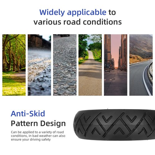 ulip 250x64 city road Vacuum Tire for Xiaomi 4 Ultra NAVEE S65C Electric Scooter Tubeless Thicker Tires Non-Slip Spare Wheels for Scooter (2PCS)