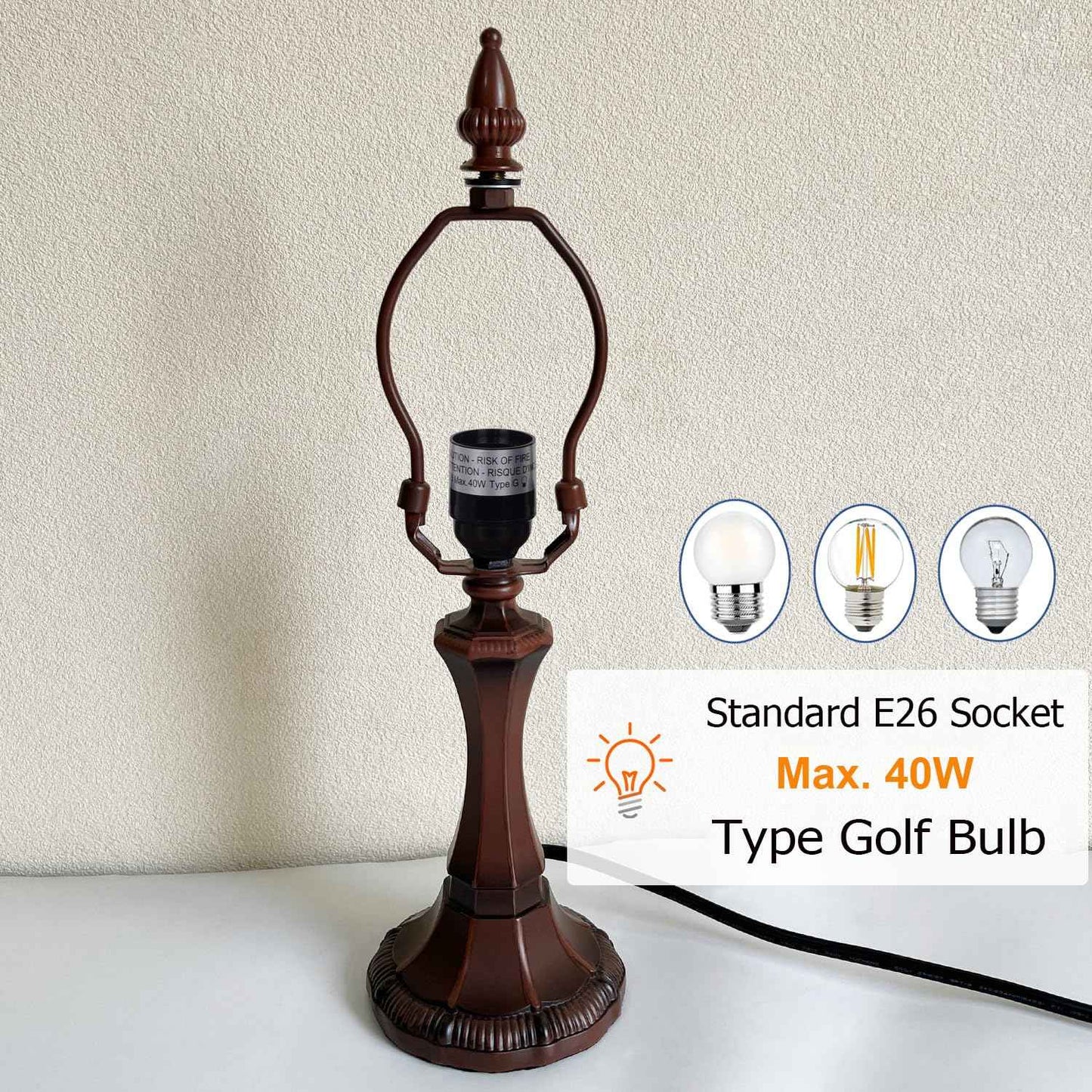 COTOSS Tiffany Table Lamp Sea Green Stained Glass Accent Table Light Antique Style Desk Lamp Vintage Bedside Lamp for Living Room Bedroom