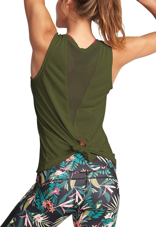 Bestisun Women's Athletic Workout Shirts - Breathable Mesh Sports & Dance Tops for Yoga