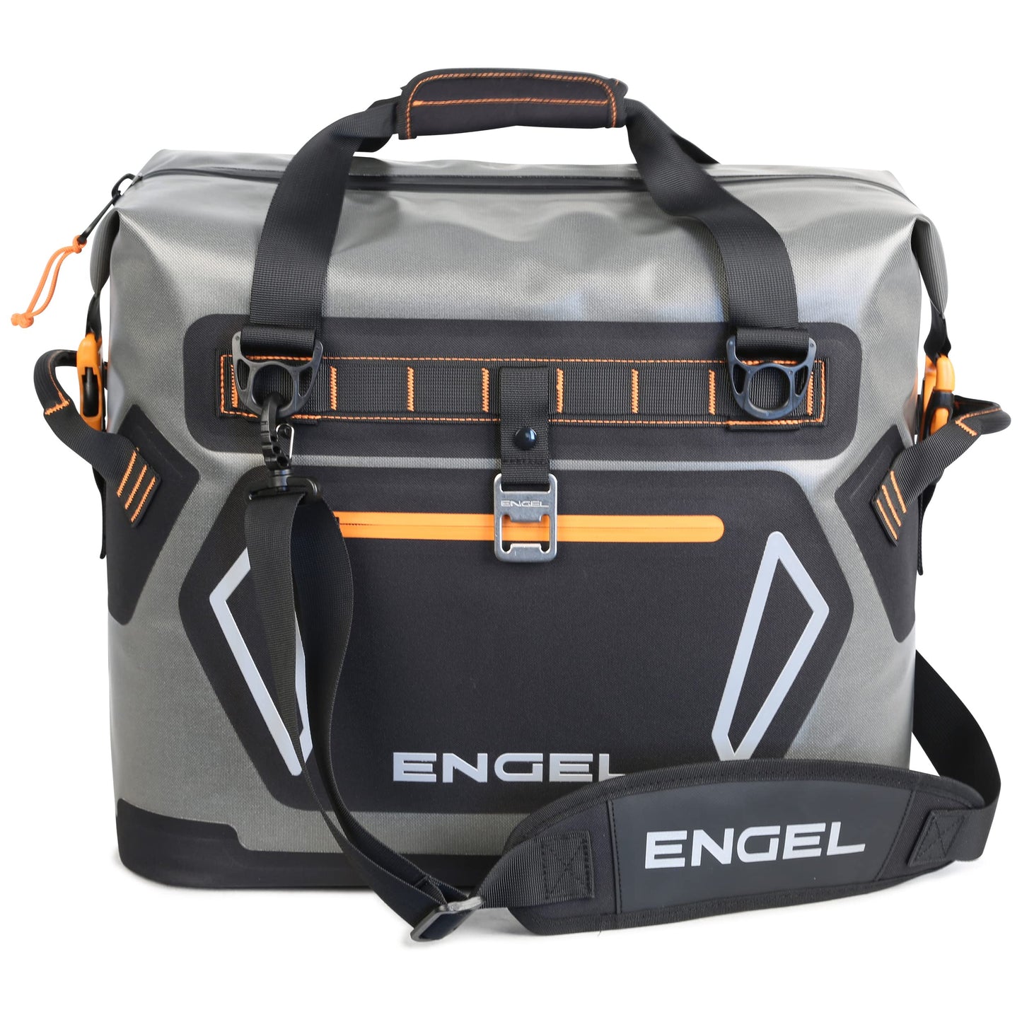 Engel HD20 High Performance Soft-Sided Cooler Tote Bag, Dark Gray & Orange