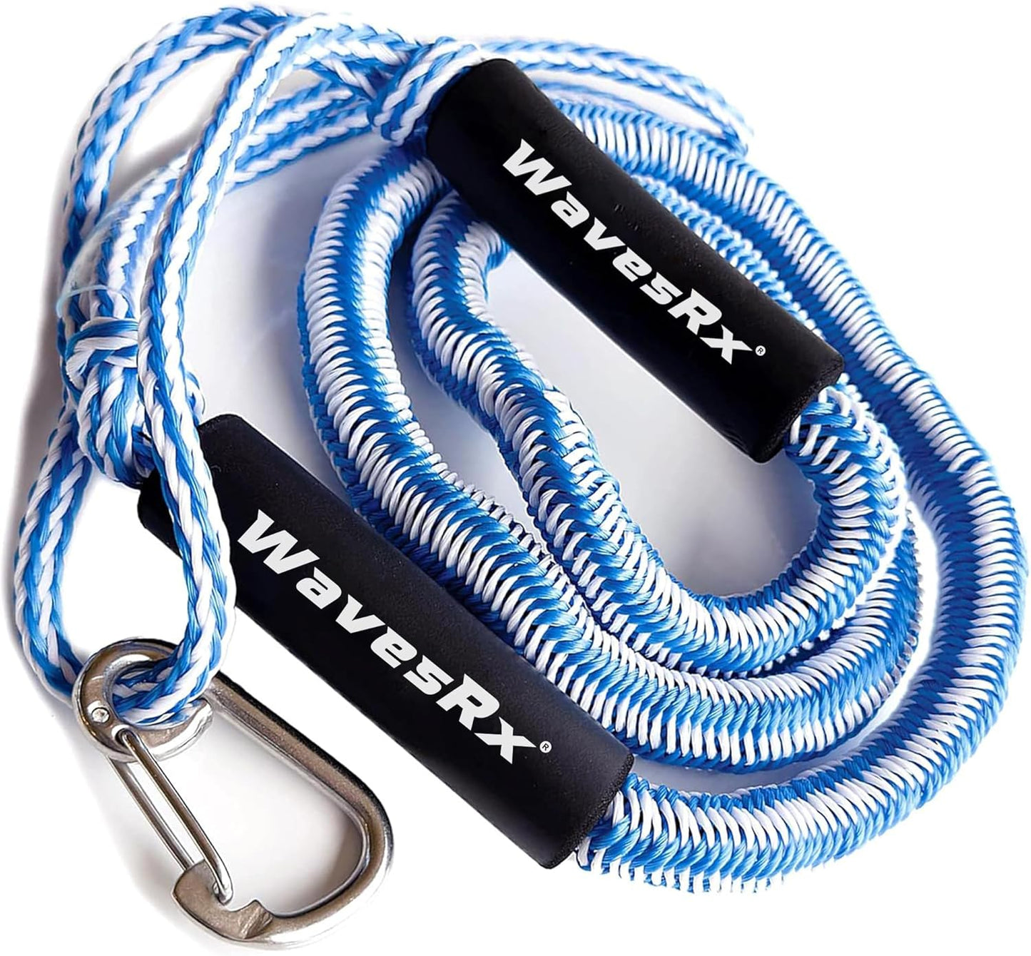 WAVESRX DockingPal - Premium Bungee Dock Line for Boats & PWC | Elastic Mooring Rope Absorbs Shocks & Prevents Damage