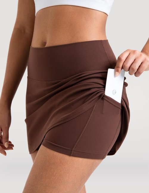 Colorfulkoala Dreamlux Skirts - High Rise Athletic Golf & Tennis Skorts with Pockets for Women