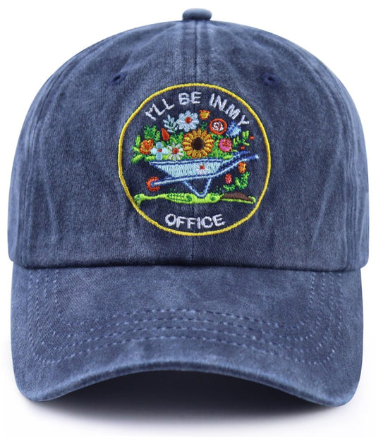 Gardening Gifts for Women Men, Funny Office Gardening Hat, Garden Decor Plant Lovers Baseball Cap, Birthday Gifts for Gardener Dad Mom Grandpa Grandma Black