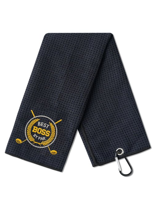 CybGene Boss Gifts Golf Towel, Golf Gifts for Boss, 40 x 60cm Microfiber Golf Towel for Golf Bags for Boss Day, Christmas
