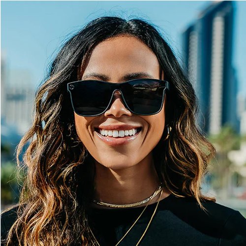 Blenders Eyewear Millenia X2 – Polarized Sunglasses – Flat, Mirrored Lens, Tough Frames – 100% UV Protection – For Men & Women – Nocturnal Q