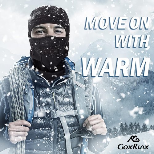 GoxRunx Balaclava Ski Mask - Warm, Breathable, Windproof Fleece Face Mask for Men & Women