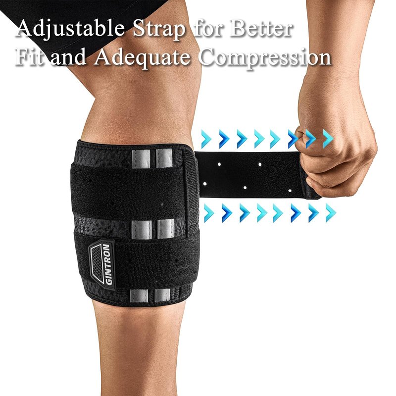 GINTRON Sciatica Pain Relief Brace Devices, Sciatica Nerve Knee Brace with Wider Pressure Pads, Sciatic Ease Pain Relief Calf With Dual Support Targeted Compression for Sciatic, Hip