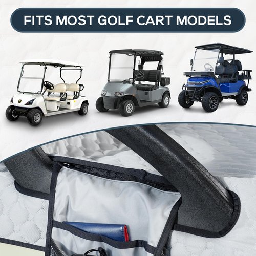 CRAFTSMAN GOLF Cart Seat Covers Golf Cart Covers 2 Passenger Universal Seat Covers for EZGO Club CAR Yamaha 2-Seat Cart Golf Cart Seat Blanket Golf Accessories