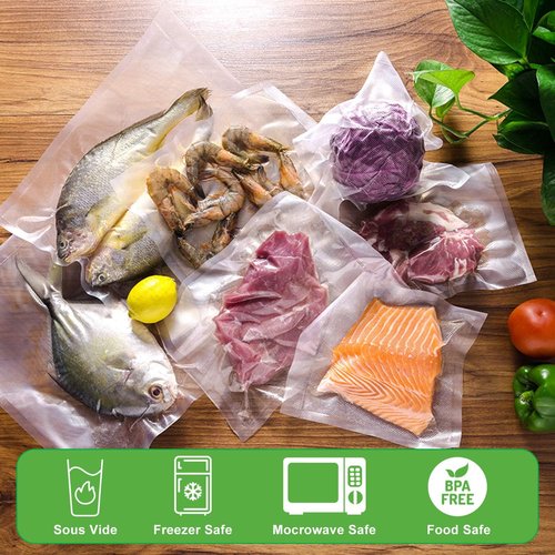 FoodSaver Vacuum Sealer Bags - 200 Quart, 8x12 Inch, BPA Free, Heavy Duty for Meal Prep & Sous Vide
