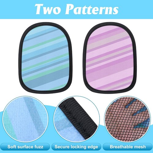 Codree Sand Wipe Off Mitts - 2 Pcs Stripe Sand Remover for Beach & Outdoor Activities