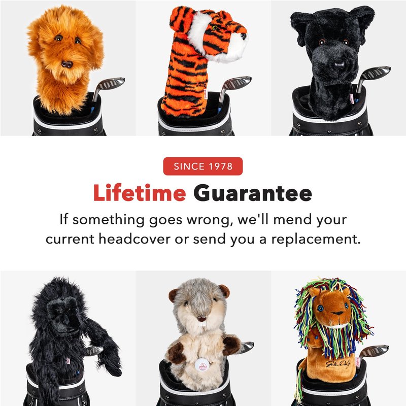 Daphne's Headcovers Black Lab Driver Headcover | Premium Driver Headcovers | Funny Golf Club Covers | Stylish Protection for Your Clubs | Men's Golf Gear | Driver Headcover for Men and Women