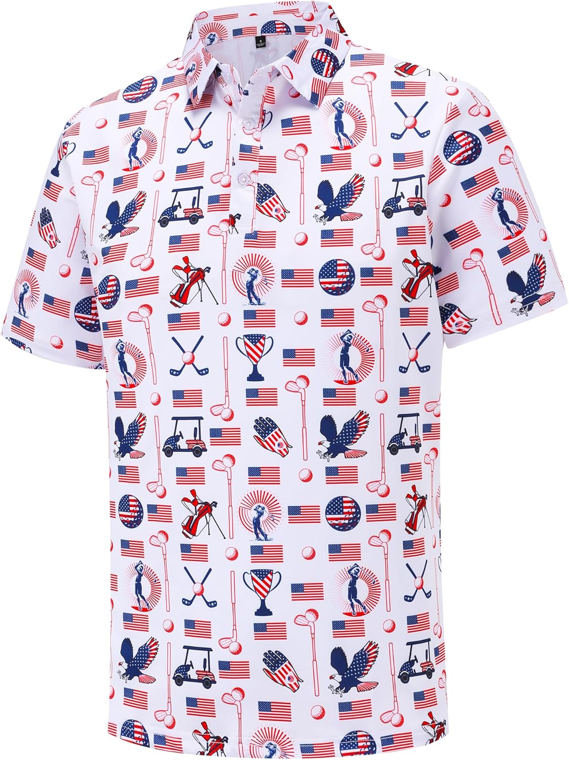 Skiennix Men's Golf Polo Shirt - Funny Performance Moisture-Wicking Quick-Dry Athletic Tee