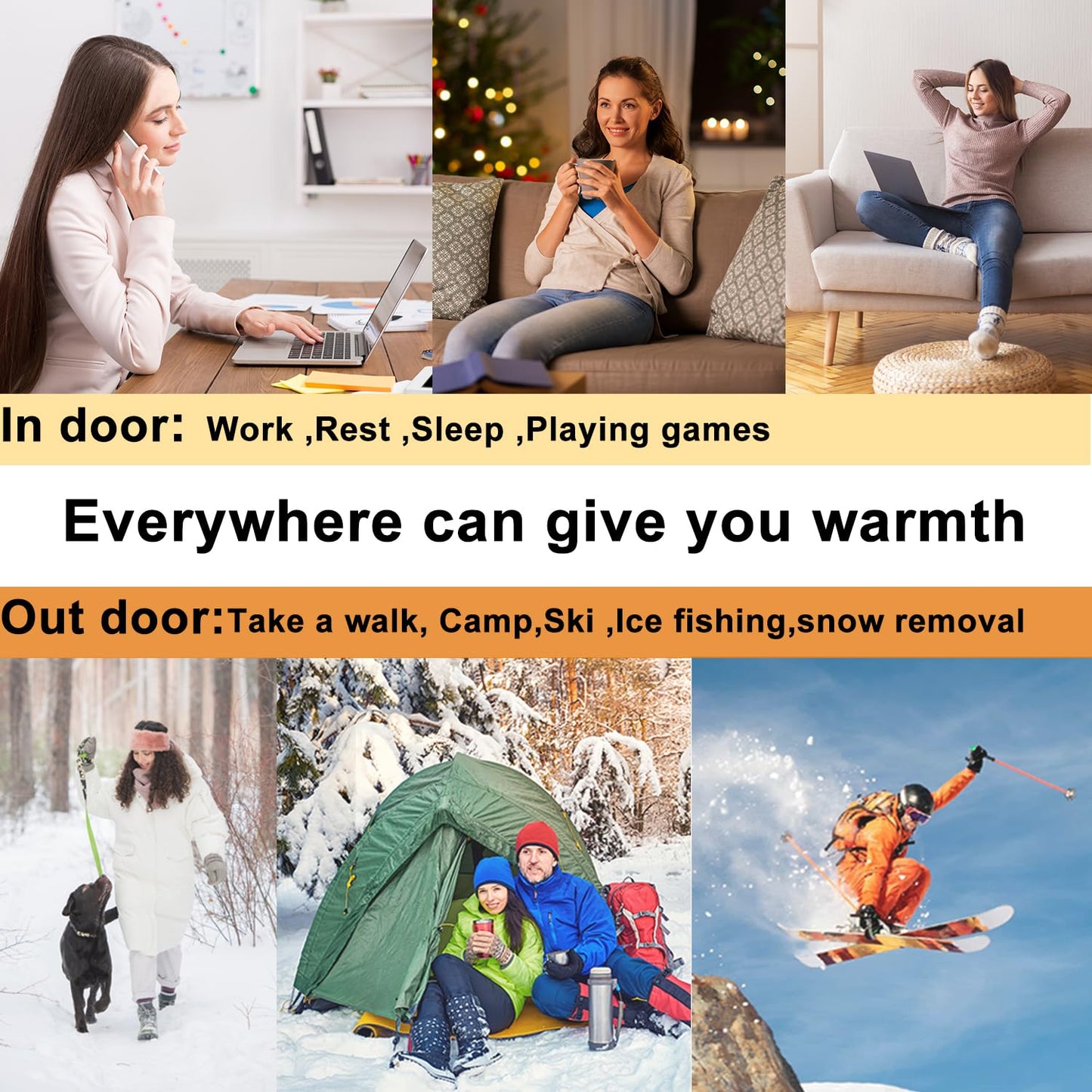 AI Hand Warmers Rechargeable 2 Pack, 6000mAh Electric Hand Warmer Reusable, 20Hrs Long Heating, Portable Pocket Heater Handwarmer for Women Men, Outdoor Camping, Ski Equipment(Purple)