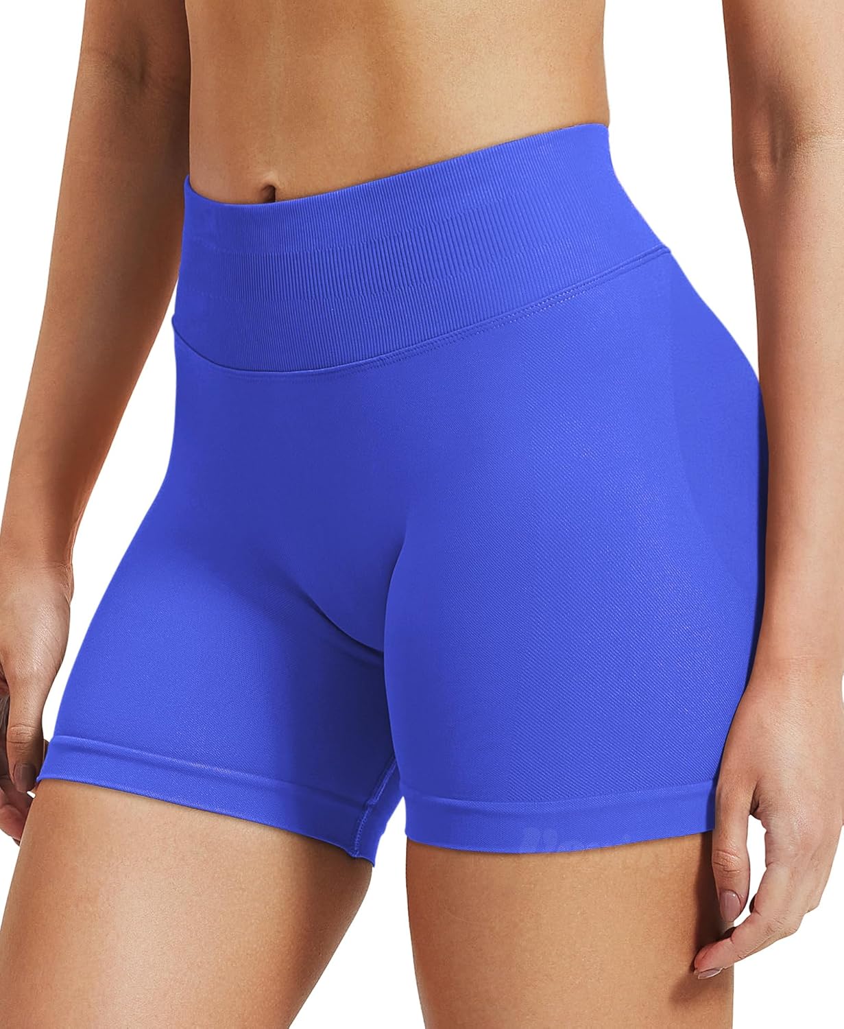 VOYJOY Women's Workout Shorts - Scrunch Butt Lifting Seamless Gym Biker Shorts | 2.5" to 6" Sizes