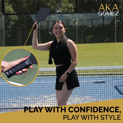Pickleball Overgrip for Sweaty Hands – Non-Slip Paddle Grip Cover with Cleaning Wipe & Grip Accessories | AKAGOMEZ