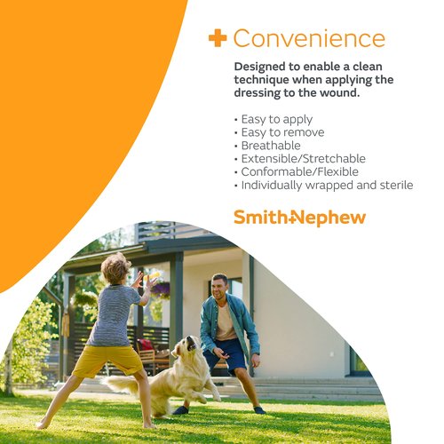 Smith & Nephew Primapore White Polyester Nonwoven Island Dressing Sterile 2 x 3" 100 per Box