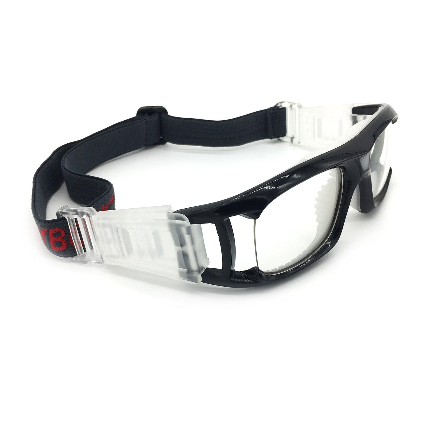 Silfrae Racquetball Goggles Sports Glasses Anti Fog&Scratch Resistant Protective Eyewear With Adjustable Strap for Basketball Football Hockey Volleyball Baseball (Black)