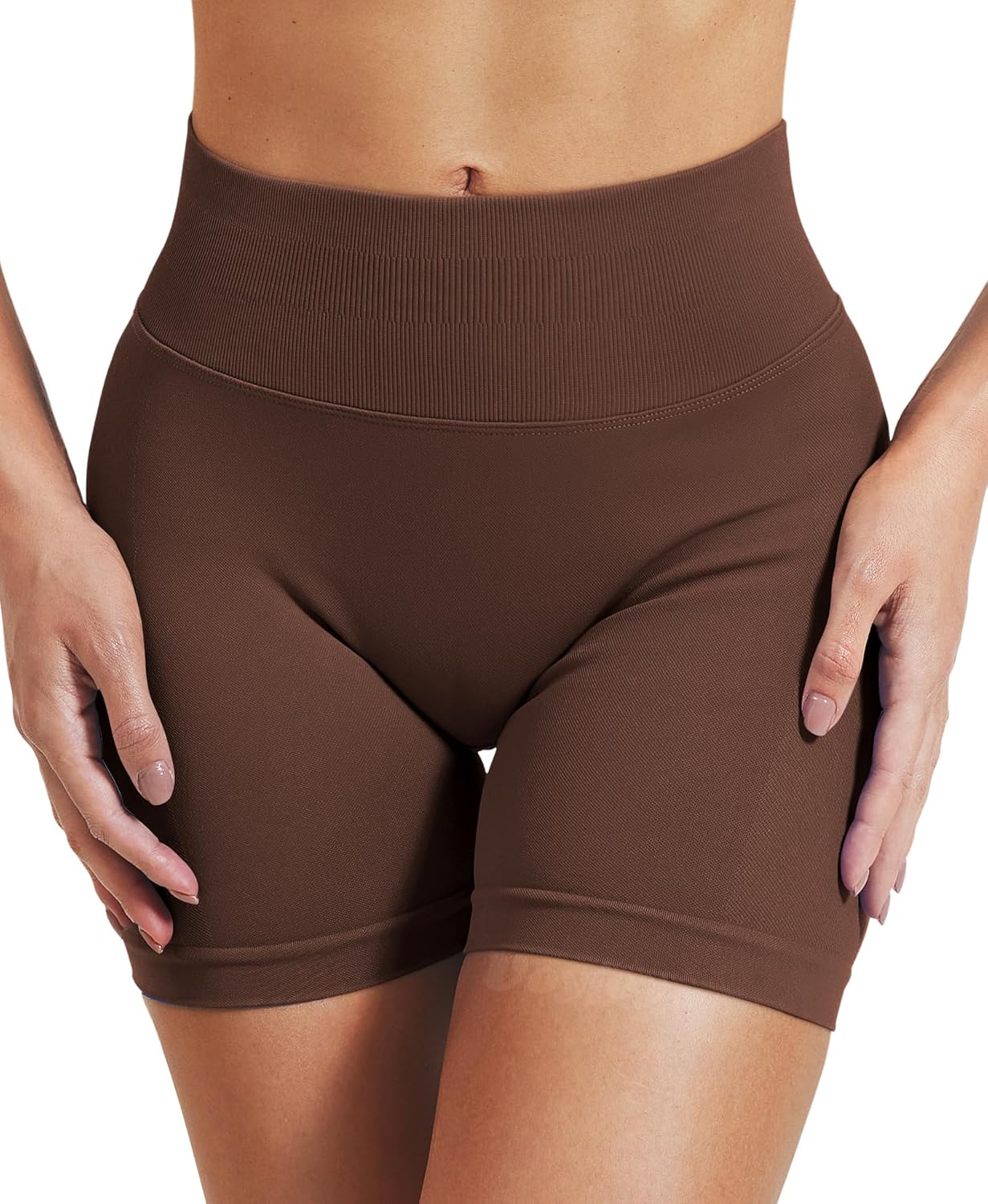 VOYJOY Women's Workout Shorts - Scrunch Butt Lifting Seamless Biker Shorts in Multiple Lengths