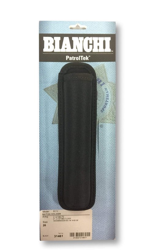 Bianchi Patroltek 8012 Black Expandable Baton Holder (16 and 21-Inch)