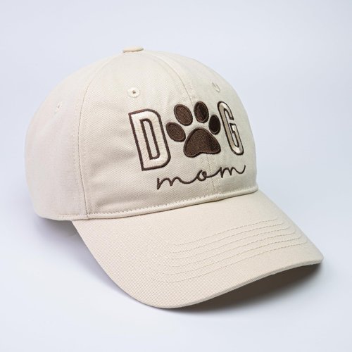 Women's Embroidered Dog Mom Hat Adjustable, Embroidered Baseball Cap for Women, Birthday Gifts for mom Black