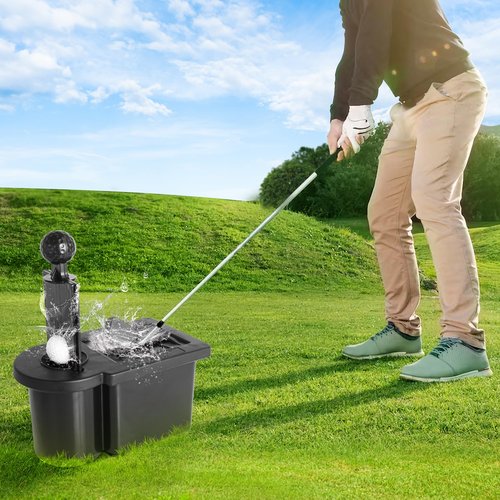10L0L Deluxe Golf Ball Cleaner, Upgraded Golf Club Cleaner&Ball Washer Kit Universal Fits EZGO, Club Car, Yamaha Carts