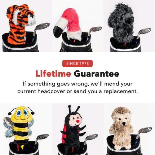 Daphne's Headcovers Black Poodle Hybrid Headcover | Premium Hybrid and Fairway Wood Headcovers | Funny Golf Covers | Stylish Protection for Clubs | Men's Golf Gear | Hybrid Headcover for Men and Women