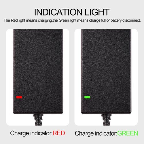 42V 2A Charger with 5 Plugs Universal for 36V Li-ion Battery, Fast Charger Replacement for Razor, Jetson, Voyage, gotrax, ninebot and Most 36V 10S Lithium Battery Device